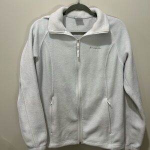 Columbia Soft White Fleece Jacket
